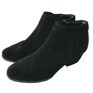 Blondo Womens Valli Waterproof Suede Ankle Bootie US 9.5 M Black Zip